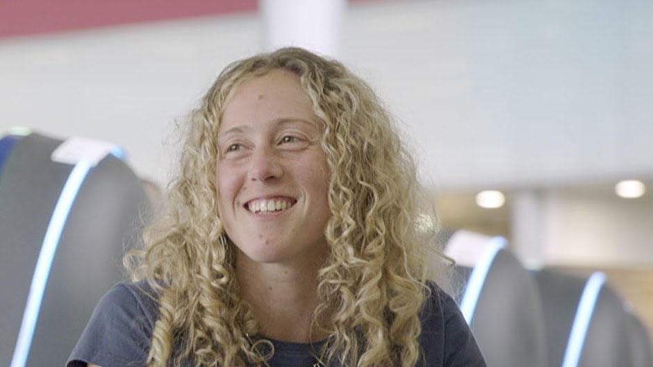 Maïlys, pendant le séjour-aventure sportif en Corse